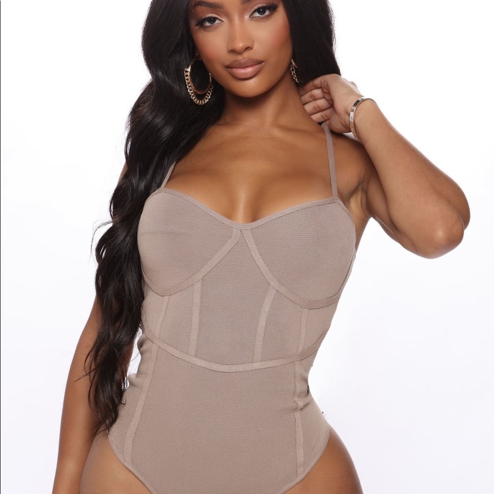 All You Wished For Ribbed Bodysuit
- Mocha